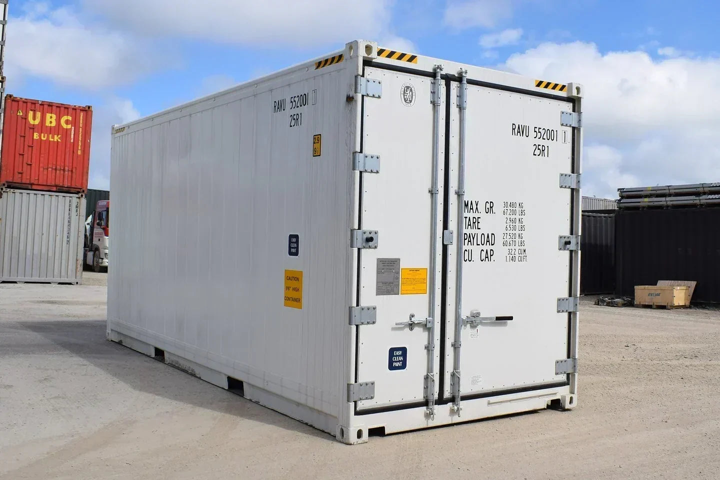 Neuer 20-Fuß-High-Cube-Kühlcontainer