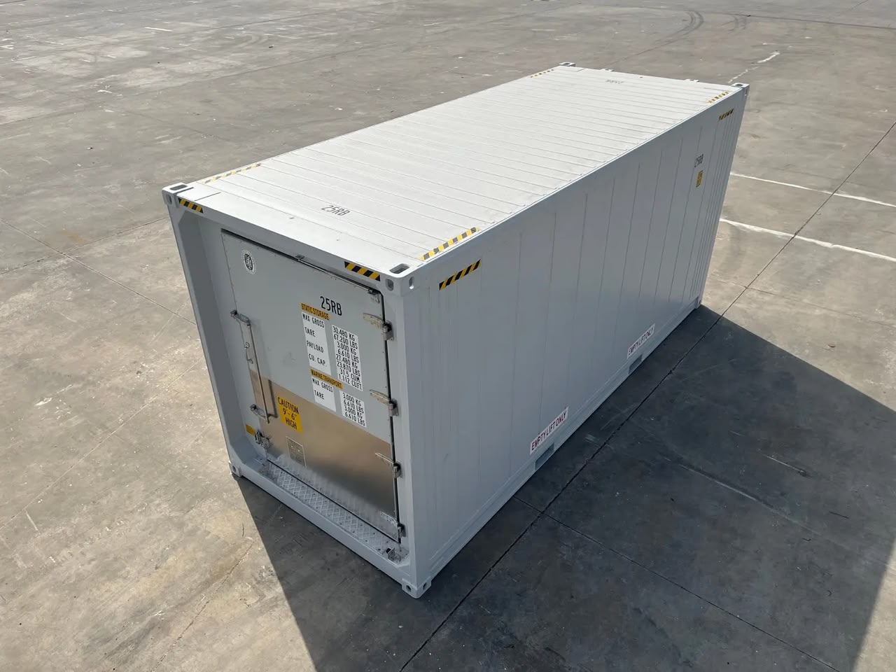 20′ High Cube Reefer Container mit versenkter Butcher-Tür