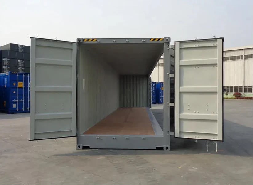 40-Fuß-HC-Seecontainer mit Seitentüren
