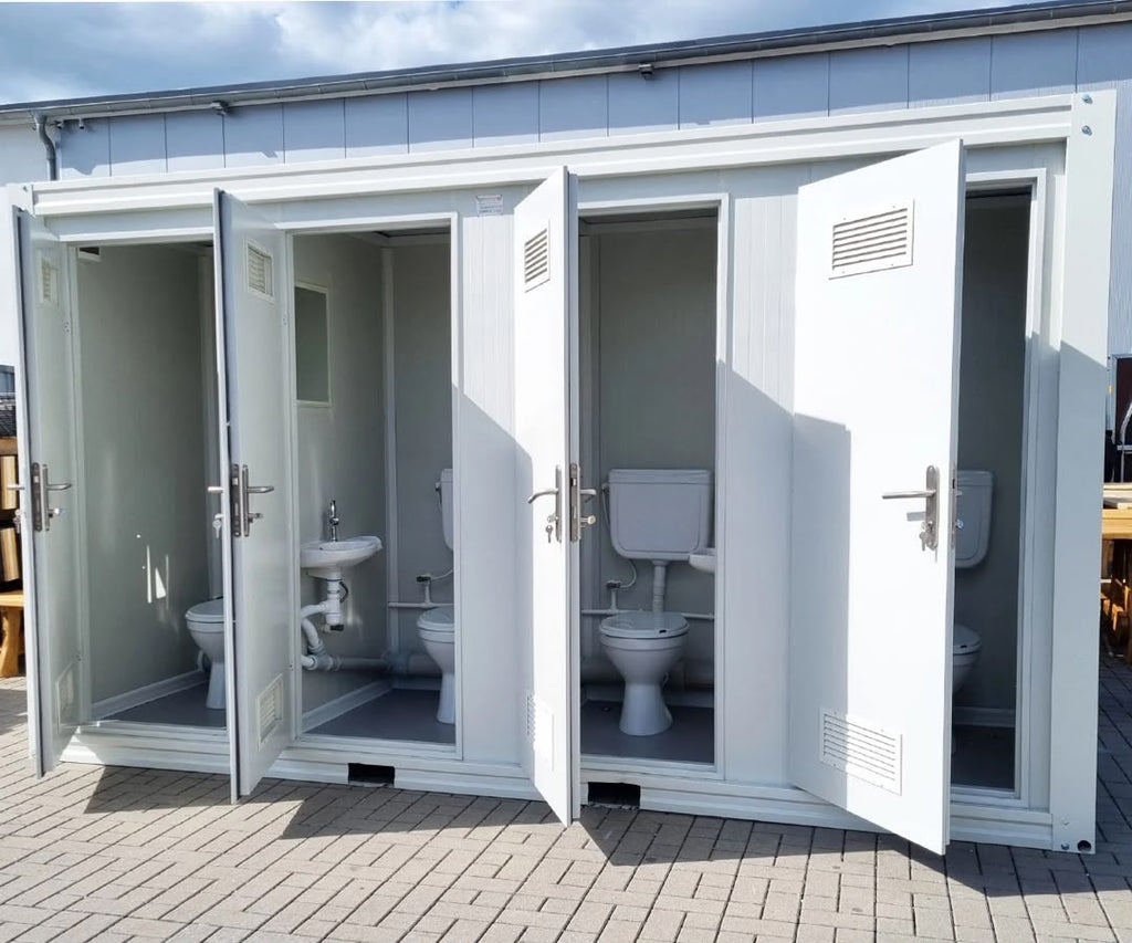 XXL Toilettencontainer mit 8 Kabinen für Veranstaltungen