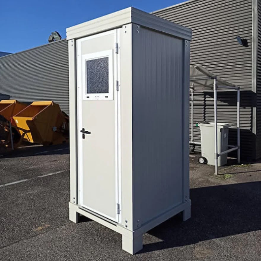 Sanitärcontainer S1 mit WC und Waschbecken – kompakte Sanitärkabine für 1 Person
