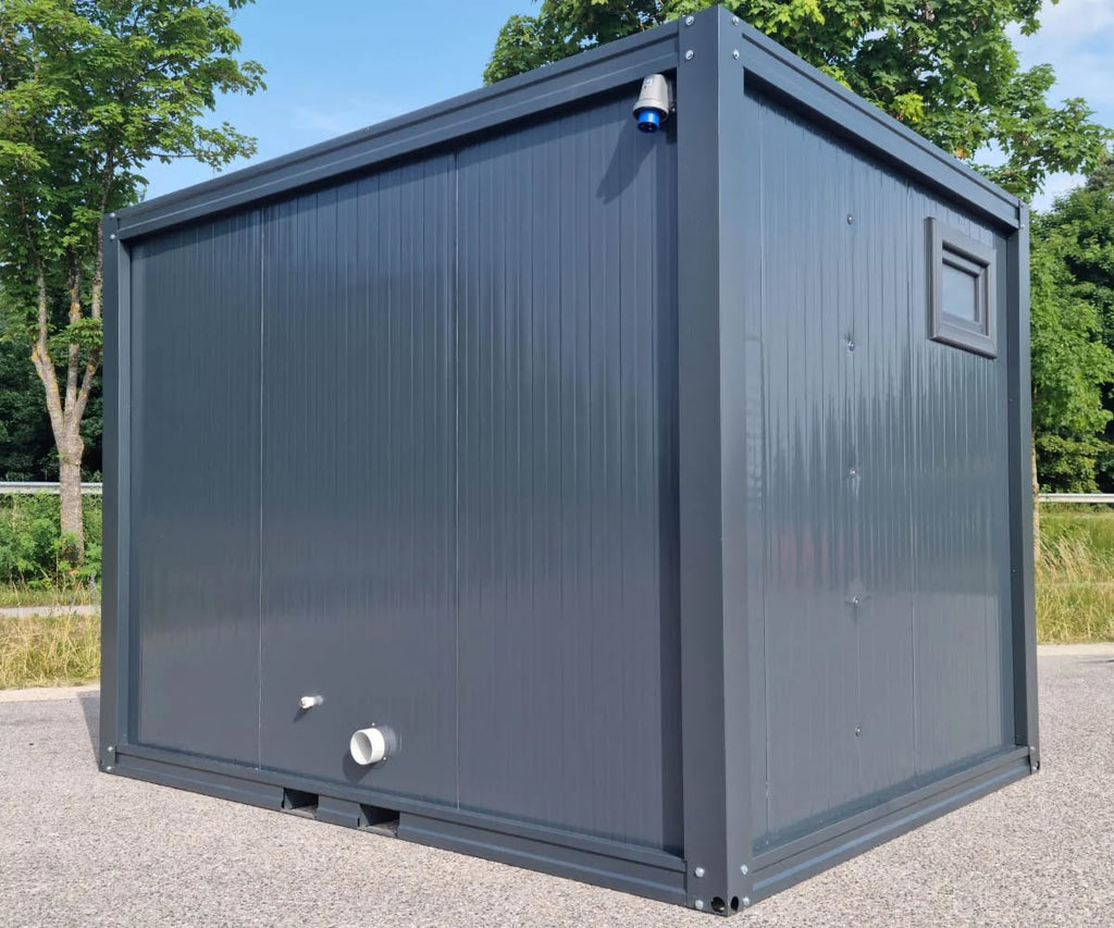 3 m PREMIUM Toilettencontainer – Doppelkabine für Damen und Herren