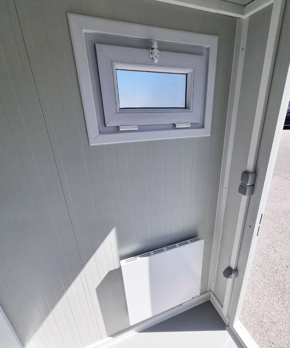 3 m PREMIUM Toilettencontainer – Doppelkabine für Damen und Herren