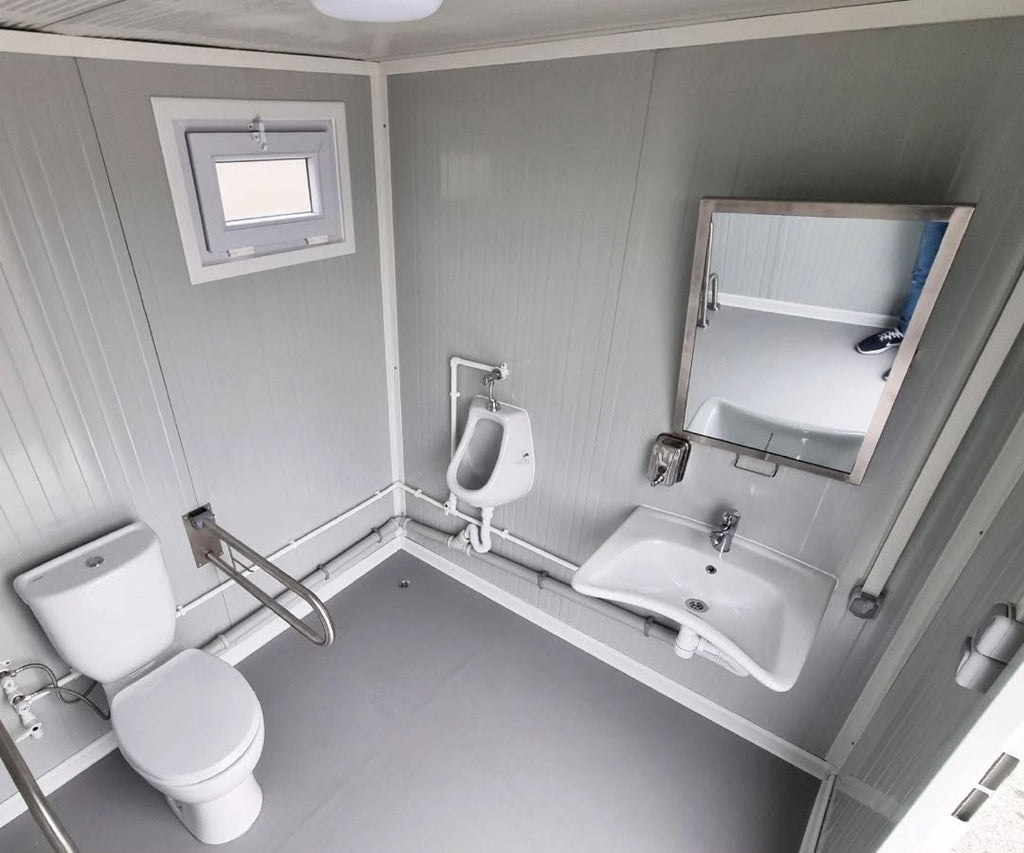 Behinderten Toilette - WC Container mit Rampe - barrierefrei