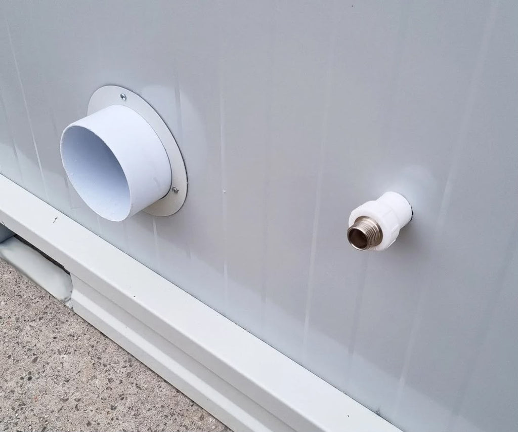 Behinderten Toilette - WC Container mit Rampe - barrierefrei